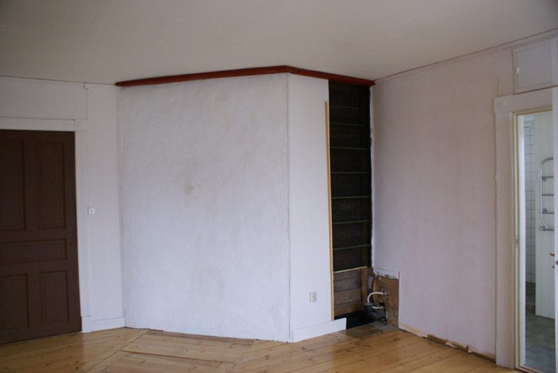 Fixat hålet i Blå rummet