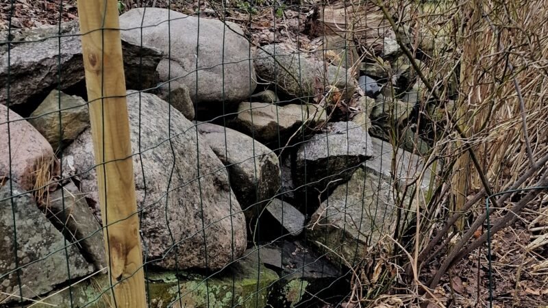 Nytt staket till resten av trädgården