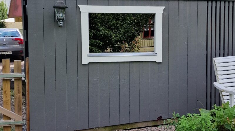 Målat om uteförrådet